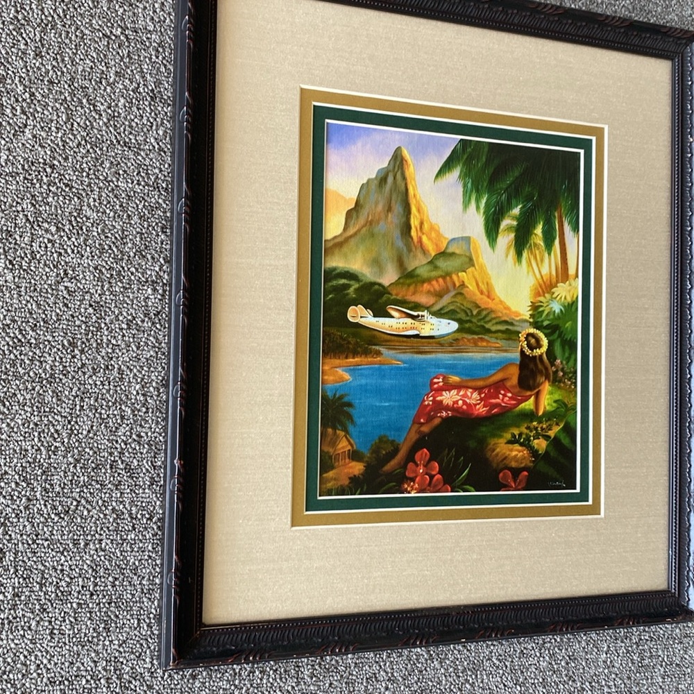 Framed Tropical Paradise Art - Picture 4 of 5